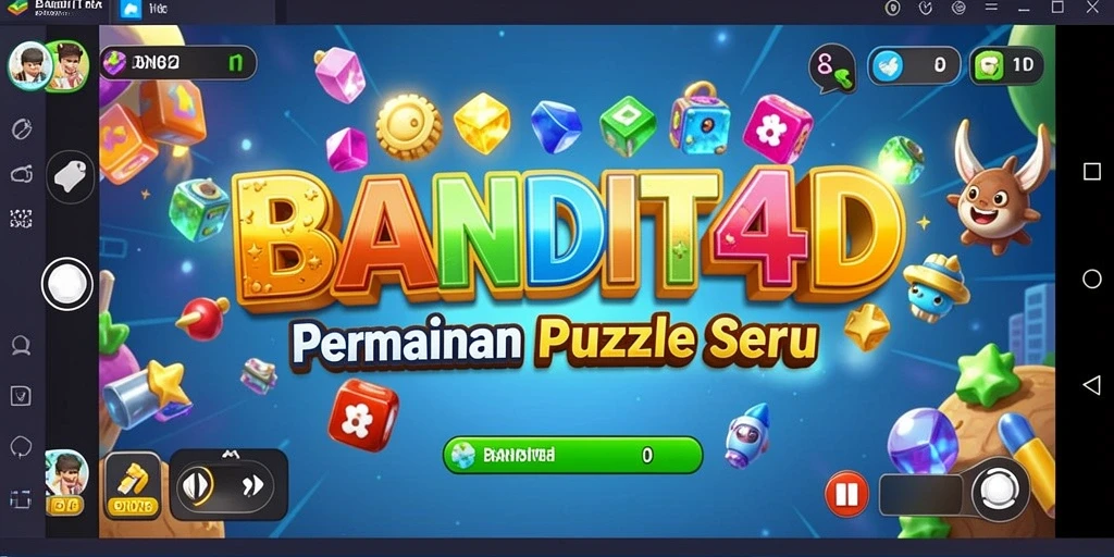 Tampilan gameplay seru dari BANDIT4D dengan berbagai tantangan puzzle.