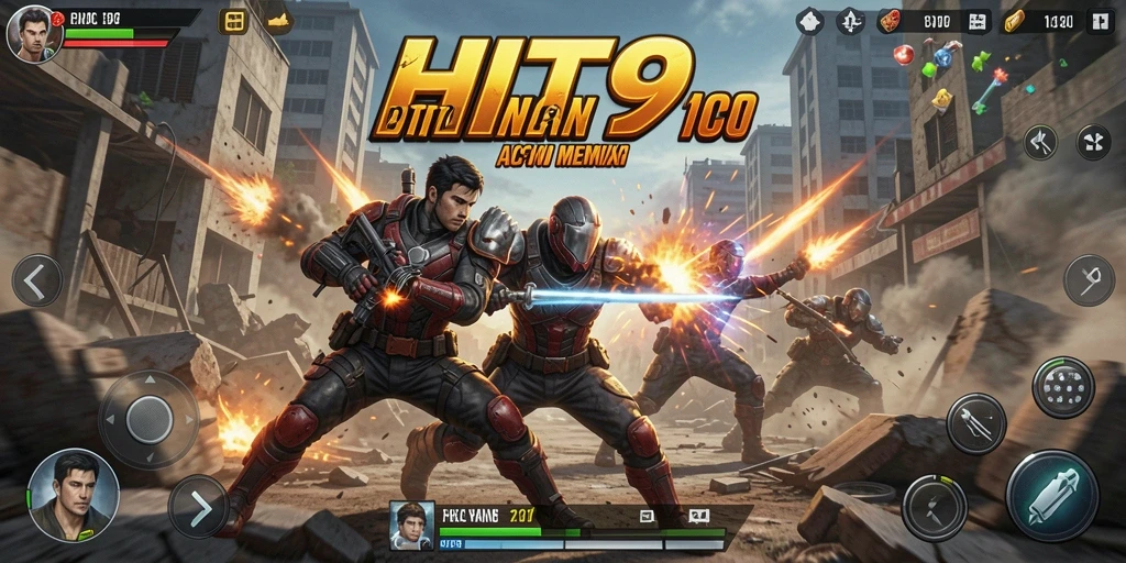 Tampilan gameplay HIT9 yang mendebarkan dan penuh aksi.