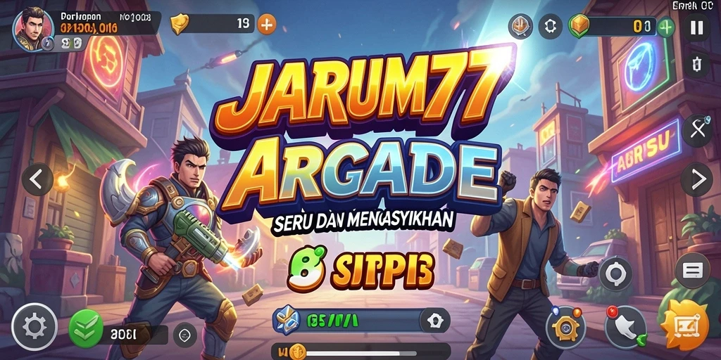 Screenshot menunjukkan gameplay seru dari JARUM77 dengan aksi cepat.