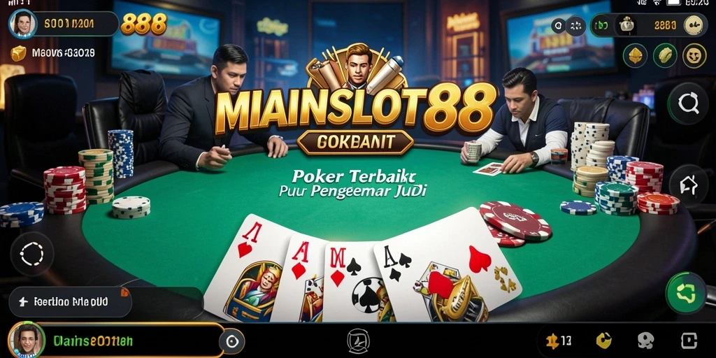Tangkapan layar gameplay poker yang menggembirakan di MAINSLOT88.