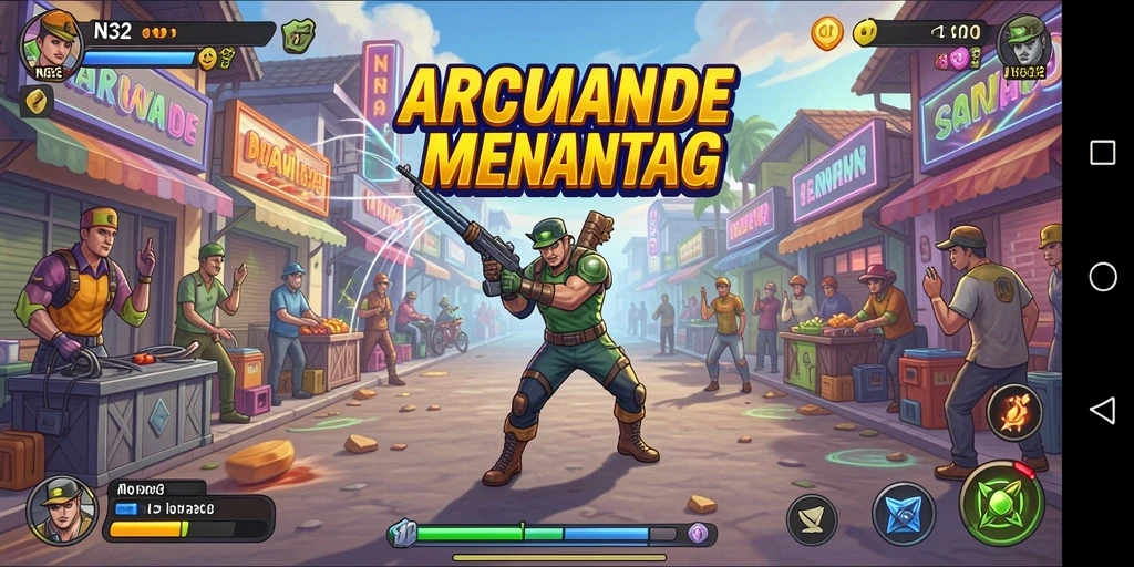 Tampilan menakjubkan dari gameplay N32 yang seru dan penuh aksi.