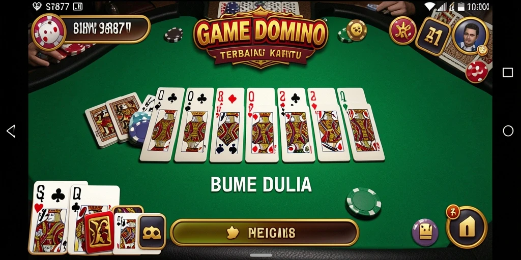 Screenshot gameplay SR877 menampilkan keseruan bermain domino.